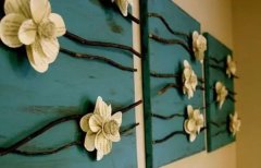 创意手工DIY欣赏漂亮的纸花装饰墙面的产品