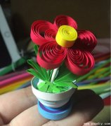 手工创意折纸DIY制作萌萌哒的小花