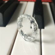 创意闪亮的幽灵银箔手工DIY树脂戒指指环