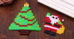 创意手工拼豆DIY可爱温馨的圣诞系列产品欣赏