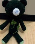 手工DIY分享黑色炫酷的小黑熊玩偶产品欣赏