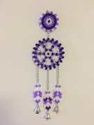 手工创意拼豆DIY紫色优雅的风铃产品