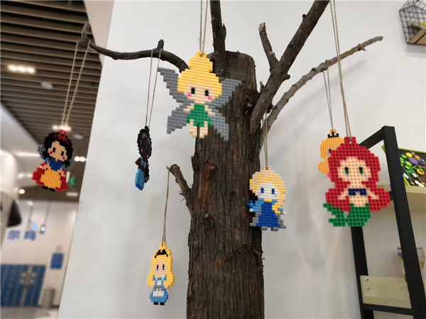 豆豆乐迪士尼公主卡通造型树木吊饰