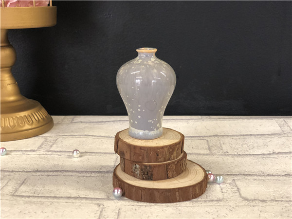 陶艺DIY手工店窑变釉料制作的景观瓶分享